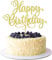 1 Stück Happy Birthday Tortendeko Glitzer Geburtstag Cake Topper Alles Gute zum Geburtstag Kuchen Deko für Feiern Geburtstag Jahrestag Thema Party Kuchen Dekorationen Gold