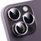 GANGANPRO Camera Lens Protector Compatible with iPhone 11/iPhone 12/iPhone 12 Mini,Scratch Resistant,HD Clear Tempered Glass Camera Lens Protection Cover,Case Friendly Easy to Install - Light Purple