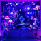 Cyiecw Schwarzlicht Wandteppich Aesthetic,UV Reaktive Pilz und Baum des Lebens Deko Tapestry, Fluoreszierend Pflanzen Wald Wandtuch, Wandbehang Wohnzimmer Dekoration(200 * 150cm)