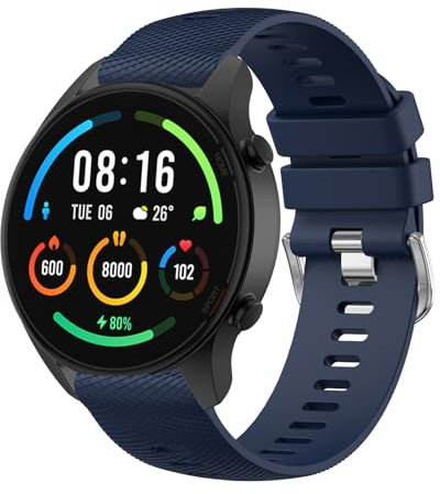 Wanme Cinturino per Xiaomi Watch S1 /S1 Active, 22mm Silicone Morbido Cinturini per Xiaomi Mi Watch/Watch Color Sport/Xiaomi Watch S2 S3