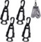 APLZGMG 4Pcs Glove Clips for Work Glove Holders, Glove Holder Clip Grabber Safety Clips Glove Belt Clip for Holding Gloves Construction Work Accessories (Black)