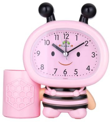 BIUDECO Digitalwecker Tischuhr in Bienenform Mit Stifthalter Digitaler Wecker Mit Temperaturregelung Batterie