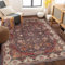 ROSURUG Teppich Draussen Outdoor Deko Mädchenzimmer 120X160CM Wohnzimmer Schlafzimmer Teppich Pfirsichblütenmuster Druckdesign leicht zu reinigen Couch Teppich Wohnzimmer Orientteppiche rot