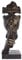 Casablanca Design Skulptur Silence Höhe 39 cm Breite 13 cm Bronze Optik Abstraktes Gesicht Schweigen Maske aus Poly Wohnzimmer Skulpturen Deko Modern