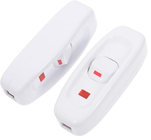 Operitacx 2pièces Lot De Interrupteurs De Cordon Avec Indicateurs De Bouton Pour Lampe De Table Bureau Remplacement Simple