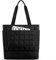 befen Puffer Handtasche Damen Groß Shopper Tasche Tragbare 17 Laptop Tote Bag Sporttasche Reisetasche Mit Reißverschluss Trolley-Abdeckung für Arbeit, Reisen, Fitness (Schwarz)