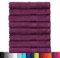 BaSaTex Frottier Handtücher Set aus weicher Baumwolle - 50x100 cm - 100% Baumwolle Öko-Tex Made in Green Zertifiziert | 8X Handtuch in Lila