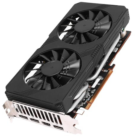 ASHATA 5700xt 8 GB GDDR6 256bit HDMI -Grafikkarte, DisplayPort 1.4A, 1770MHz PC -Grafikkarte Support PCI Express 4.0 X16, für Desktop -Computer -Gaming -GPU