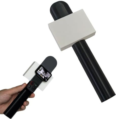 Interview Mic Adapter for Insta360 Luna Ultra, Microphone Handheld Handle Adoptor for Insta360 Luna Ultra Detachable Touchscreen