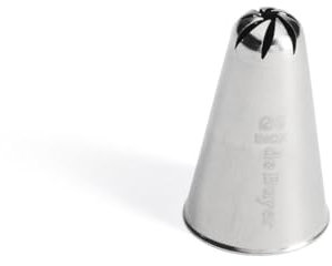 De Buyer - Douille à rose en inox - Diamètre 9 mm - En Inox, Idéale pour Décorer, Garnir et Remplir, Sans Soudure pour Hygiène Parfaite, S'Adapte aux Poches Pâtissières