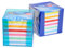 Zettelbox mit 700 Blatt farbige Notizzettel / Farbe: transparent klar