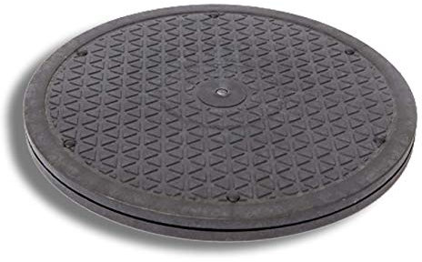 chi-enterprise Robusto Twister (plato giratorio) para dispositivos de masaje Chi como Chi Vitalizer, Energizer, Sun Ancon, Chi Sun | Plato giratorio negro de 25 cm de diámetro | Especialmente fino: 17