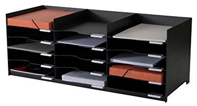 Office Paper Easy Organizer Fast horizontal, stapelbar schwarz