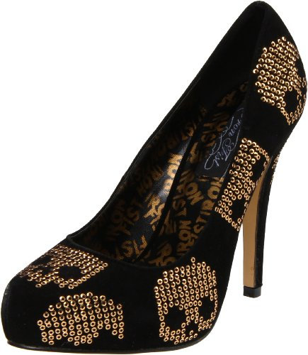 Iron Fist Damen Gold Star Pointed Toe, goldfarben/schwarz, 42 EU