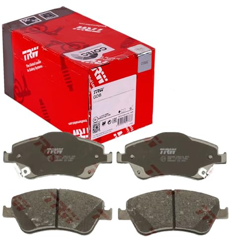 TRW GDB3481 Brake Pad Set of 4 Compatible for Toyota Auris Liftback (_E15_) 2006-2012 Front Axle and Other Vehicles