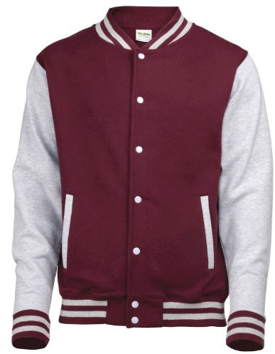 AWDis - Blouson - Femme - Rouge - Burgundy / Heather Grey - XL