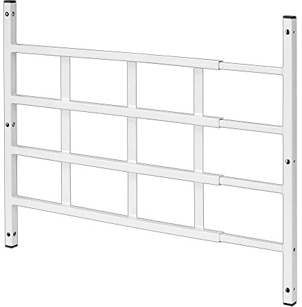 Prime-Line S 4764 - Protezione fissa per finestre, 4 barre, previene cadute accidentali e aggiunge misure di sicurezza per bambini alle finestre (68,5-101,6 x 53,3 cm, acciaio bianco, non grezzo)
