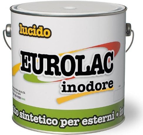 Smalto Smaltino Sintetico Lucido Eurolac Laiv colore Bianco Lucido 0,100 Lt.