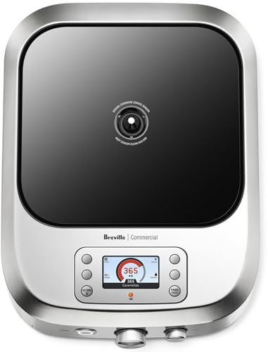 Breville Commercial CMC850BSS Control Freak Precise Temperature Controlled Induction Cooktop, Brushed Stainless Steel