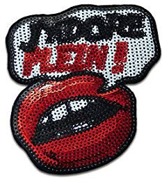 Catch the Patch J'Adore Plein Kussmund mit Pailletten - (Größe: 10,1 x 9 cm) – Patches, Bügelbilder, Aufbügler – zum Aufbügeln oder Aufnähen – Ideal für Kleidung, Rucksäcke
