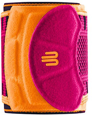 Bauerfeind Handgelenk Bandage „Wrist Strap“, 1 Handgelenkbandage für Sport wie Fitness, Kraftsport und Crossfit, Für Frauen – Stabilisierend & Schützend, Pink, S/M