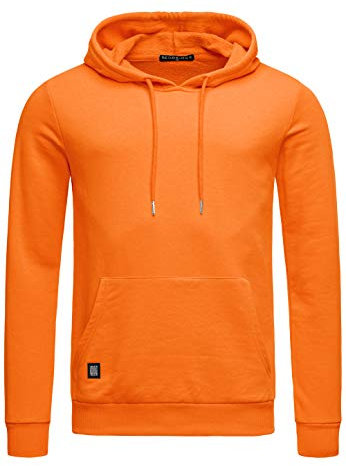 Red Bridge Herren Kapuzenpullover Hoodie Premium Basic,Orange-i,XXL