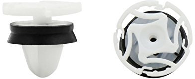 sourcing map Plástico 10 PCS de 11mm de diámetro de Orificio de Guardabarros de Puertas de Coches Remaches Clips de retención para Citroen