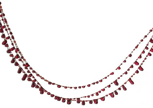 MISUVRSE Choker-Halskette mit rotem Blut, Kristall, unregelmäßiges Blut, tropfendes Blut, Hochzeitsschmuck für Frauen, Bluttropfen-Halskette, Schmuck, Kristall