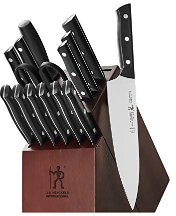 HENCKELS Dynamic Razor-Sharp 15-Piece Knife Set, Chef Knife, Bread Knife, Steak Knife, German Engineered Informed by 100+ Years of Mastery