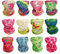 GUIFIER 12 Pièces Multifonction Bandanas Sans Coutures Tour de Cou Echarpe Foulard Sans Couture Bandeau Tube Cagoule Masque Couvre-chef de Sport Femme Homme