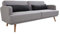 Invicta Interior Elegantes 3-Sitzer Sofa Studio 200cm grau mit Schlaffunktion Schlafsofa