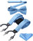 HISDERN Hosenträger für Herren Paisley Y Form und Längenverstellbar Hosenträger mit 6 starken Clips und Fliege mit Einsteckuch
