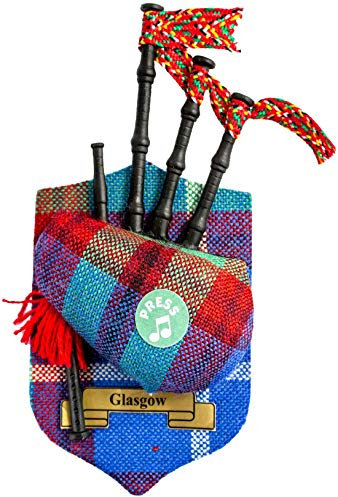 Glasgow Clan Musical Dudelsack Kühlschrankmagnet, Hergestellt in Schottland