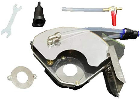 Angle Grinder 90 Degree Cutting Surface Grinding Dust Shroud, Atomization Protective Wheel Slot Cover, Angle Grinder Dust Extraction Guard Attachment (Size : 240-65mm)