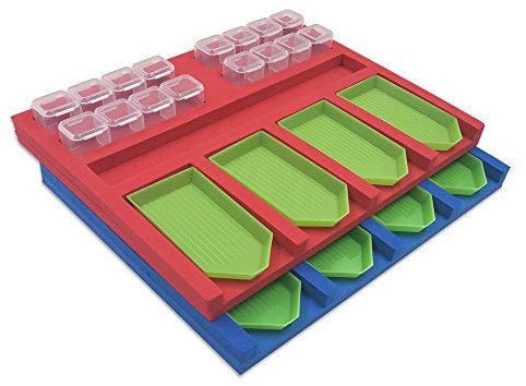 2 PCS Diamond Painting Tray, Organizer Halter für Tray Diamond Painting Tools für Diamond Painting Frame für DIY Art Craft