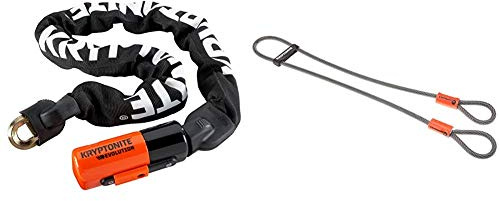 Kryptonite Kabelschloss Evolution series 4 Integrated Chain 1090, Schwarz, 90cm