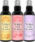 Combat Cleaner Yogamatten-Reiniger-Spray-Set (3 Stück) enthält ein Mikrofaser-Handtuch, stellt Yogamatten wieder her und erfrischt (Lavendel, frische Rosen, Energy Citrus)