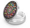 Pillendose 3 Fächer Medizin Pillendose, Tragbare Pillendose für Tasche oder Geldbörse Pillendose Dekorative Metall Medizin Vitamin Organizer Einzigartiges Geschenk (Geometrisches Buntes Mandala)
