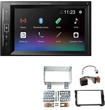 Pioneer DMH-A240BT 2-DIN Autoradio Bluetooth USB passend für KIA Cee'D 2009-2012 schwarz