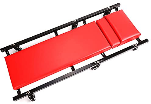 ARCH 40Inch Mechaniker Werkstatthocker, Rollbrett Werkstatt & Rolling Seat Mit Verstellbarer Kopfstütze, Niedrigprofil Creeper, Creepers Automotive Für Reparaturladen Und Zuhause