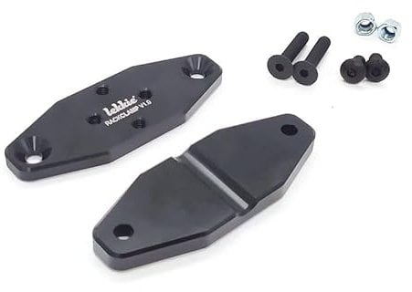windmeile | Lekkie Rack Clamp Set, Gepäckträgerklemmen, Schwarz, zur Befestigung der Akkuhalterung am Gepäckträger, E-Bike, Pedelec