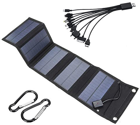 Panneau Solaire Pliable de 25W USB Chargeur de Batterie de Batterie de Batterie d'alimentation Mobile de Plein air Portable