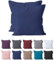 2-er Set Kissenbezug Mikrofaser | Doppelpack Kissenhüllen ca. 95 g/m² | Oeko-TEX®Standard 100 | Dekorative Dekokissen Sofakissen Lendenkissen Wurfkissenbezug mit Reißverschluss | 80x80 cm Navyblau