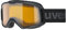 uvex elemnt LGL - Skibrille für Damen und Herren - konstrastverstärkend - vergrößertes, beschlagfreies Sichtfeld - black/lasergold lite-clear - one size