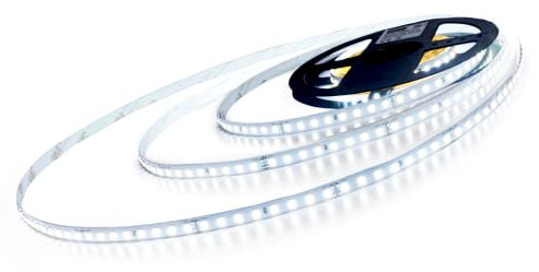 illuburg 12V LED Strip 5m Kaltweiß 6000K 128LEDs/M 12W/M 7200lm Superhell SMD 2835 Dimmbar Selbstklebend LED Streifen Lichtband Lichtleiste Deko Beleuchtung
