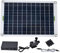 Kit Pompa Acqua Solare, 50W Pannello Solare 19W Pompa Acqua 800L/h 12V DC A Basso Rumore Ecologico Resistente Silicone Pompa Solare per Stagno per Giardino Fontana Solare