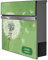 banjado® Briefkasten personalisiert Anthrazit mit Motiv Pusteblume 3 / Briefkasten mit Zeitungsfach 37x37x10,5 cm/Postkasten A4 Einwurf inkl. Montagematerial & 2 Schlüsseln