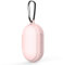 Nueva Funda Protectora de Silicona Suave para Samsung Galaxy Buds (Buds+) Funda de Almacenamiento de Auriculares con Herramientas de Gancho antipérdida (Pink)