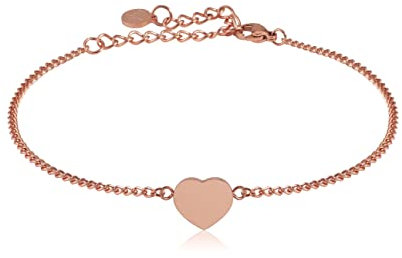 GD GOOD.designs Armband Herz Roségold für Damen | Verstellbare 15,5-20,5 cm Herzchen Armkette | Vergoldetes Heart Freundschaftsarmband - Valentinstag - Geschenk für Sie