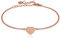 GD GOOD.designs Armband Herz Roségold für Damen | Verstellbare 15,5-20,5 cm Herzchen Armkette | Vergoldetes Heart Freundschaftsarmband - Valentinstag - Geschenk für Sie